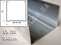 Профиль для гипсокартона CW 100 - 0.40mm (Зм)